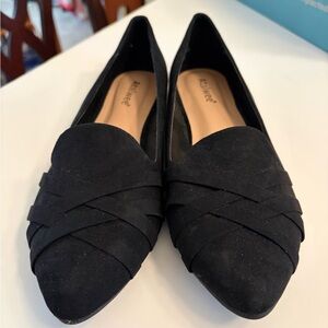 Ataiwee Women's Classic Black Suede Flats